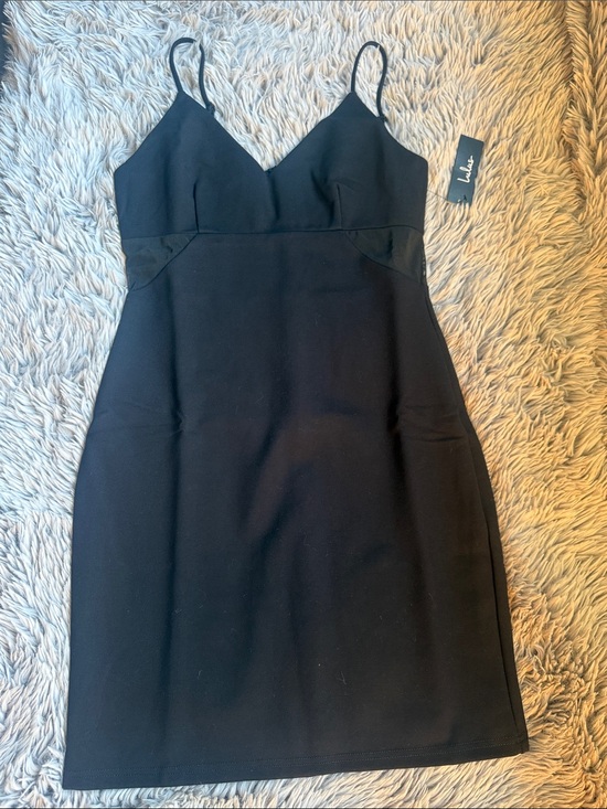 Lulus Dresses & Skirts - Lulu's Black V-Neck Spaghetti Strap Mini Dress